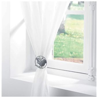 Tringle déco extensible - 60-80 cm - Fer forgé - Spiralia - Gris - 1
