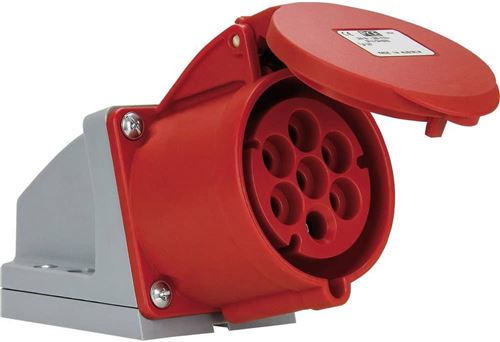 pieceE 127-6v CEE Wall Socket 32A 7-Pin 400V IP44 1 piece