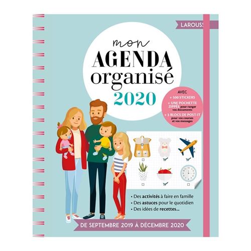 Larousse Mon Agenda Organisé 2020