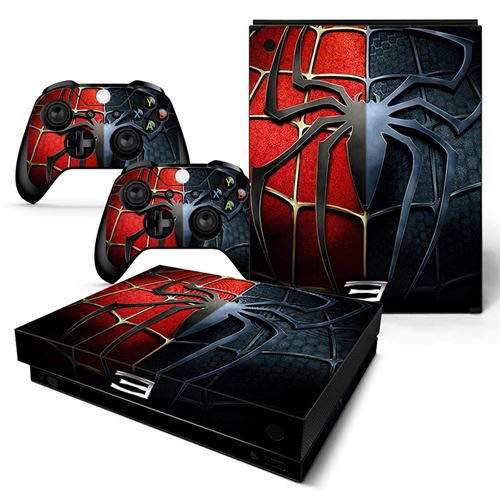 Autocollant Stickers de Protection pour Console et Manette Microsoft Xbox X - Spiderman (TN-XBONEX-0488)