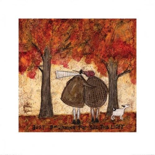 Sam Toft reproduction d'art Just Beginning To See The Light 40 x 40 cm