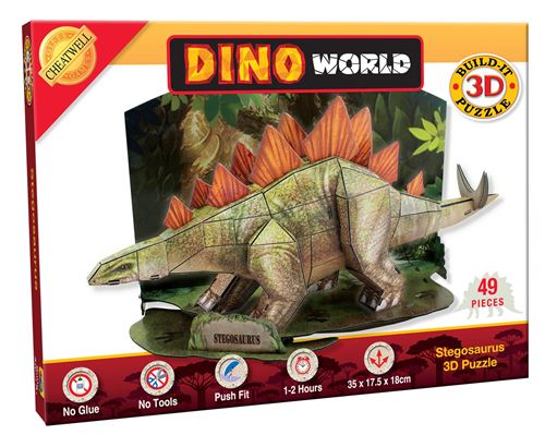 Stegosaurus du monde des dinosaures en 3D