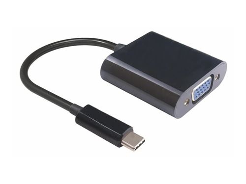 Microconnect Noir - Adaptateur Vidéo Externe - Usb-C - Vga