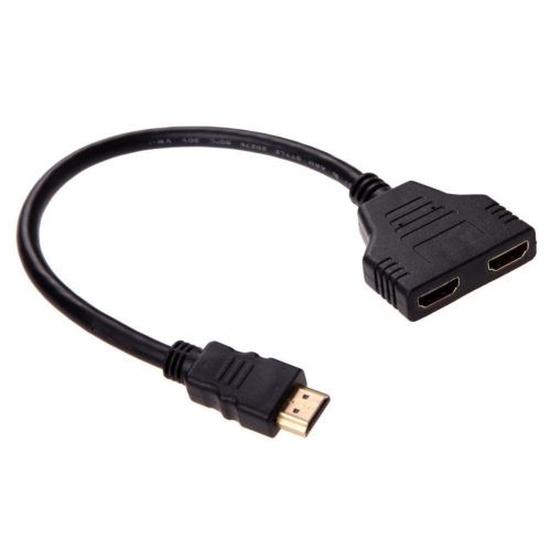 SYS Prise HDMI 1 mâle vers Double HDMI 2 femelle Y adaptateur de câble de  répartiteur LCD LED HD TV à Denden, La Manouba