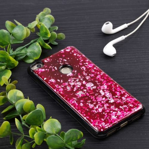 Huawei P8 Lite (2017) Coque Protection TPU Rouge Effet brillant ALS47651