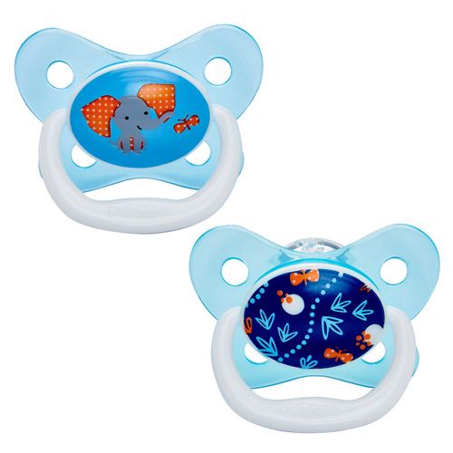 Dr Brown's Lot de 2 sucettes 6-12 mois Bleu