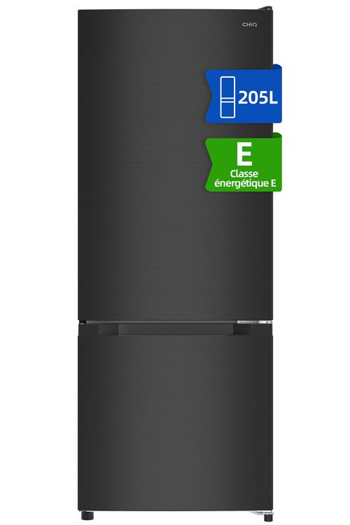 R&eacute;frig&eacute;rateur cong&eacute;lateur en bas FBM205L42, 205 litres,acier noir, low frost, 39dB