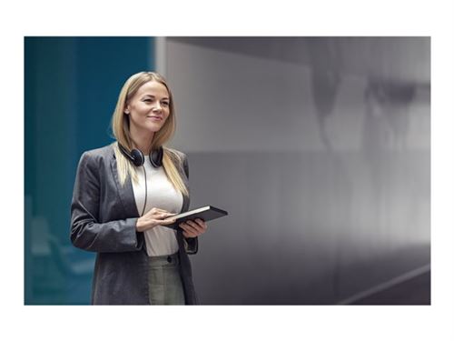 EPOS I SENNHEISER ADAPT SC 165 USB - Headset - op oor - met bekabeling - actieve geluidsdemping - USB, 3,5 mm-stekker - zwart, wit - gecertificeerd voor Skype for Business
