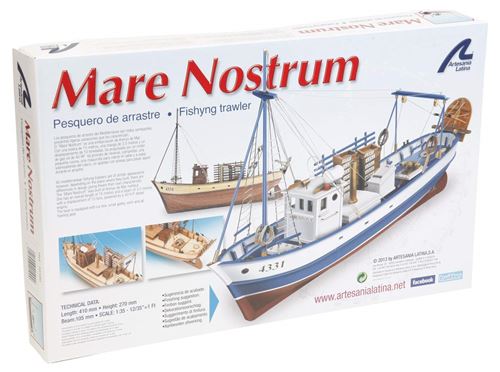 Artesania Latina 1/35 Mare Nostrum, eau automobiles 20100
