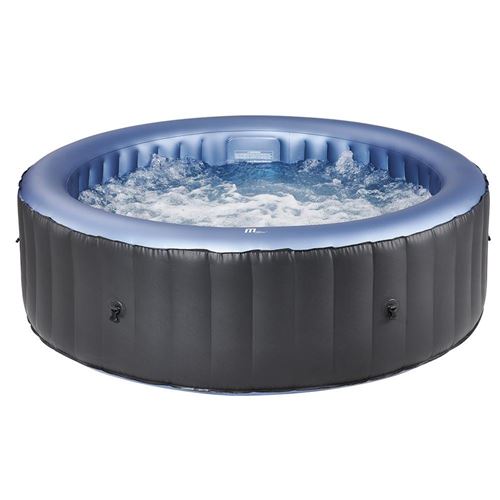 Spa gonflable rond 204 cm BERGEN gris 6 places