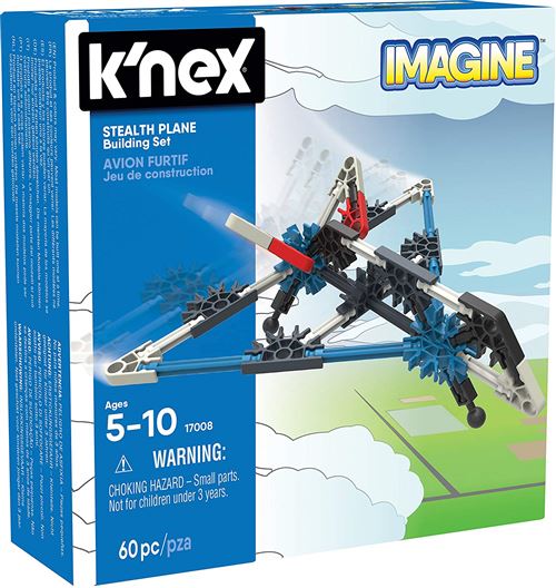 K'Nex Ensemble de construction de voiture Rocket Imagine Stealth Plane