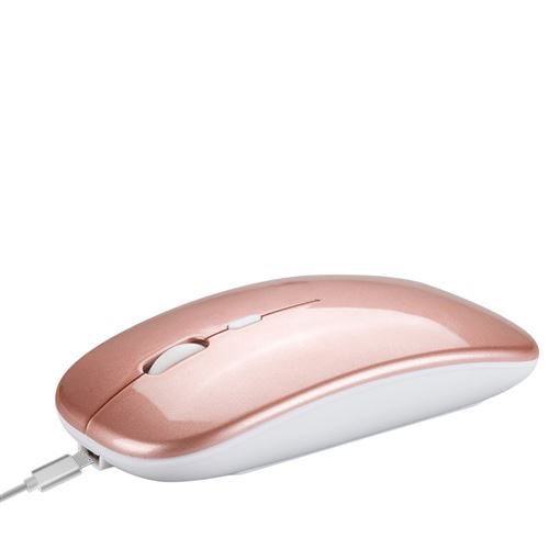 Non Communiqué Rose Souris Sans Fil Bluetooth 2.4G-Modèle M90-Or