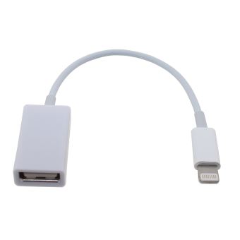 CABLING® Adaptateur pour lightning iphone 5,6,7 vers USB femelle OTG