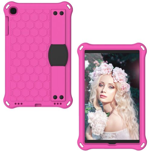 Coque en TPU nid d'abeille hybride EVA rose/noir pour votre Samsung Galaxy Tab A 10.1 (2019) SM-T510/T515