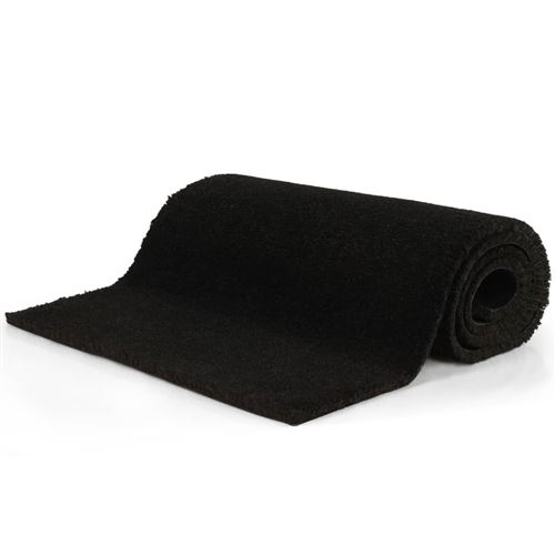 vidaXL Paillasson Fibre de coco 24 mm 100 x 150 cm Noir