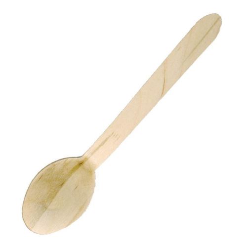 Cuillères à thé en bois jetables