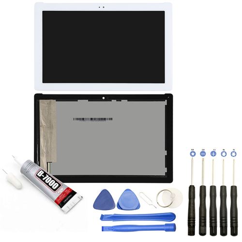 Visiodirect® Ecran complet: Vitre + LCD compatible avec Asus Zenpad 10 Z300M Taille 10.1 BLANC + Kit outils + Colle B7000 Offerte
