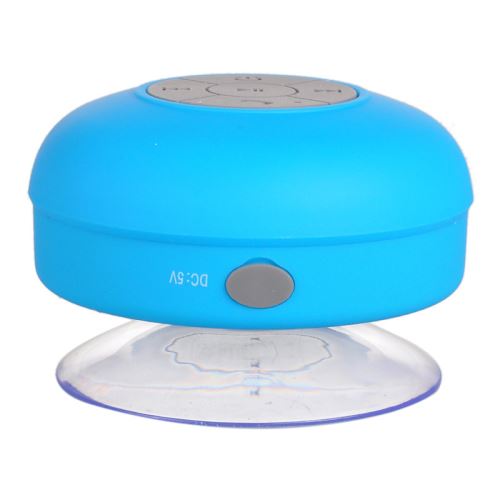 Haut-parleur de douche mains libres sans fil Bluetooth imperméable à l'eau de voiture d'aspiration / Batheroom Bleu