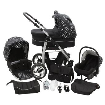 poussette trio avec nacelle voiture
