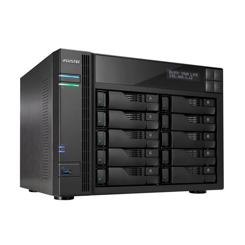 ASUS Porte as7010t-i5 10 Systèmes de Bay NAS, Intel Core i5, 3 GHz Quad Core, 8 Go, DDR3, GBEX 2, HDMI, SPDIF, PCI-E