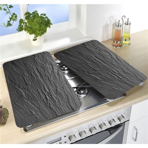 2 Couvre-plaques universel - Ardoise
