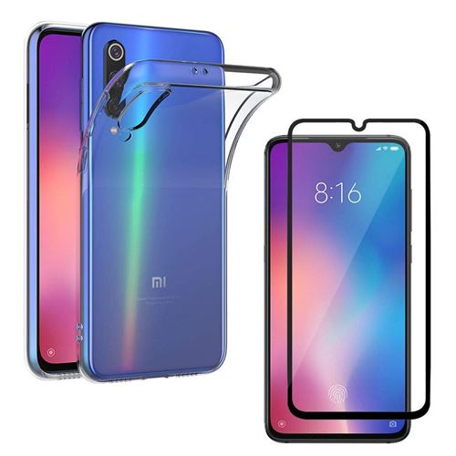 Coque pour Xiaomi MI 9 SE et Verre Trempé Bord Noir Film Protection Ecran [Phonillico®]