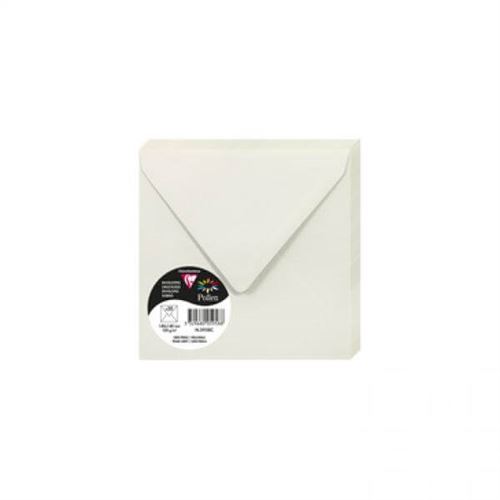 Enveloppe 120g 140x140 gris perle pqt 20