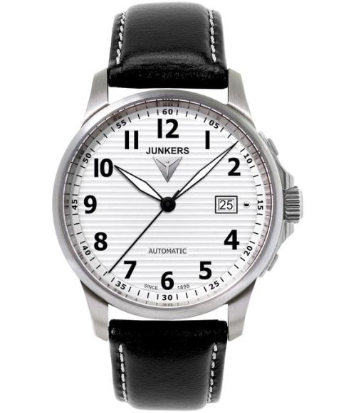 Montre Junkers Analogique – Avec 68601 En Automatique Homme Bracelet Cuir 5Ljq3Rc4AS