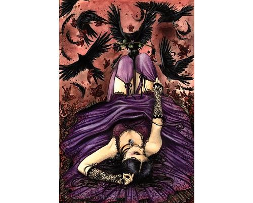 Puzzle 500 Pièces : Scarlet Gothica : La femme aux corbeaux, Ricordi