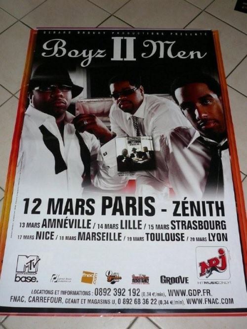 BOYZ II MEN - 80x120 cm - AFFICHE / POSTER État correct - N/A reconditionné disponible sur Fnac