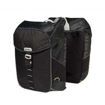 Basil Sacoche Porte-Bagage - Miles Tarpaulin - noir/orange