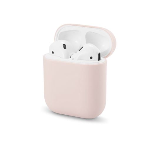 Coque en silicone WISETONY épais et souple antichoc pour Apple AirPods - Orange clair