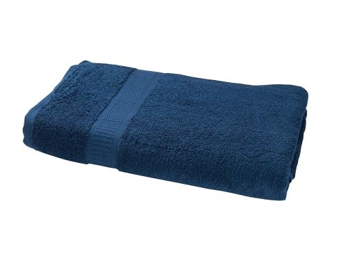 Buscher 20216-332 Serviette de sauna en coton Bleu marine 70 x 200 cm