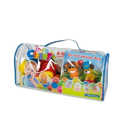 CLEMENTONI Clemmy - Sac souple Premiers Véhicules - Cubes souples