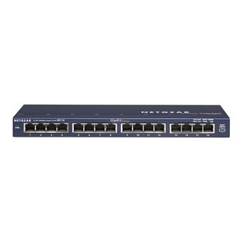 NETGEAR Commutateur de bureau Gigabit GS116 à 16 ports - Commutateur - 16 x 10/100/1000 - de bureau - 1