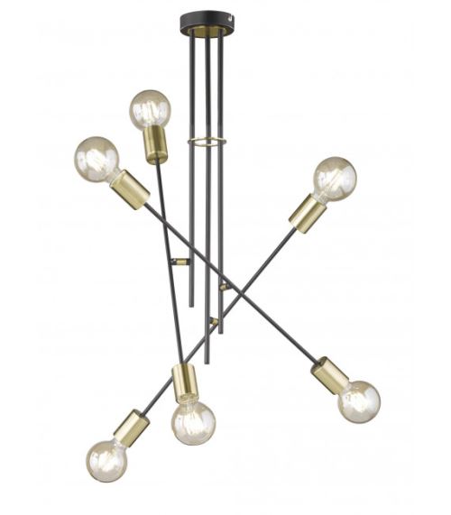 Plafonnier TANIL 6 ampoules largeur 58 Cm