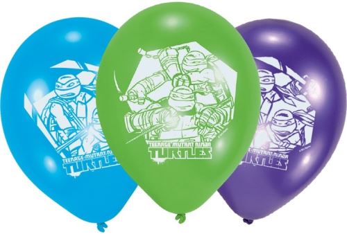 Amscan ballons Ninja Turtles 23 cm 6 pièces vert / bleu