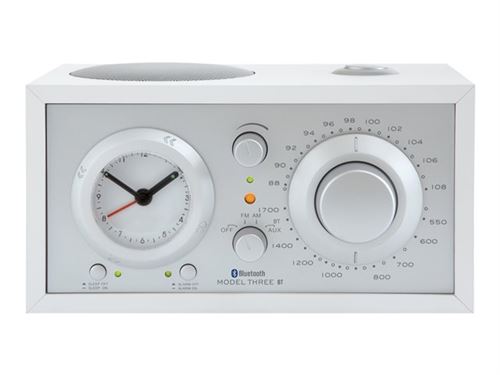 Tivoli Audio Model Three BT - Klokradio - wit, zilver
