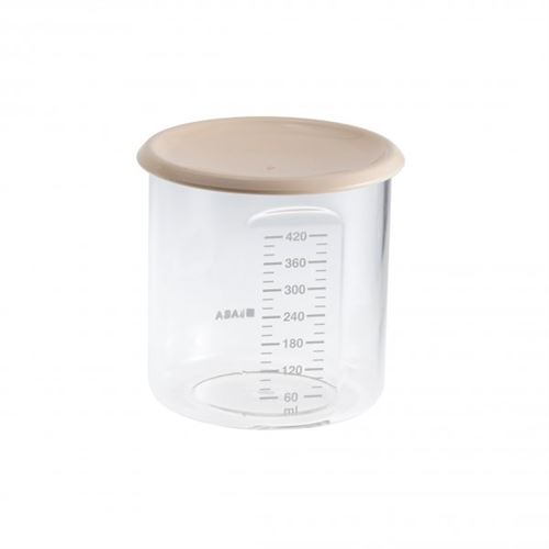 Pot de conservation maxi + portion 420 ml nude - beaba