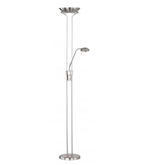 Lampadaire BERIT nickel mat 1 ampoule LED