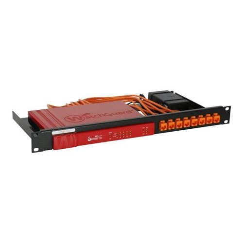 Rackmount.IT RM-WG-T2 Le kit de montage du dispositif de réseau montable sur rack noir de jais, RAL 9005 1U 19