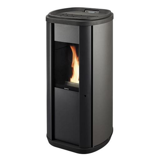 Po&ecirc;le &agrave; granul&eacute;s de bois 5.5kw noir/anthracite supra - coralie5anthra 