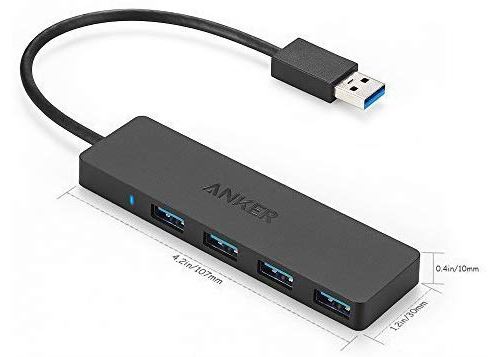 Data Hub 4 Ports USB 3.0 Ultra Fin - Hub USB 3.0 pour transfert de données 5Gb/s