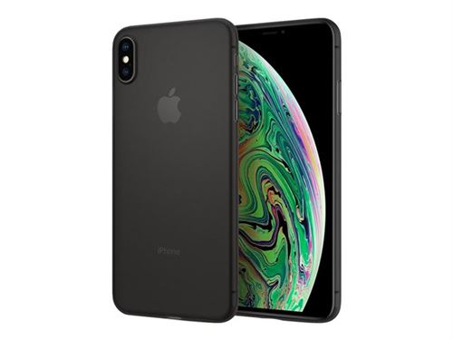 Spigen Air Skin - Achterzijde behuizing voor mobiele telefoon - polypropyleen - zwart - voor Apple iPhone XS Max
