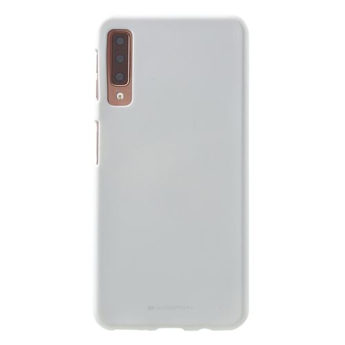 Coque en TPU mat souple blanc pour votre Samsung Galaxy A7 (2018)