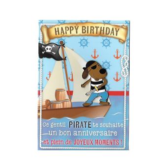 Carte De Voeux Enfant Anniversaire Gentil Pirate Carte De Vœux Achat Prix Fnac