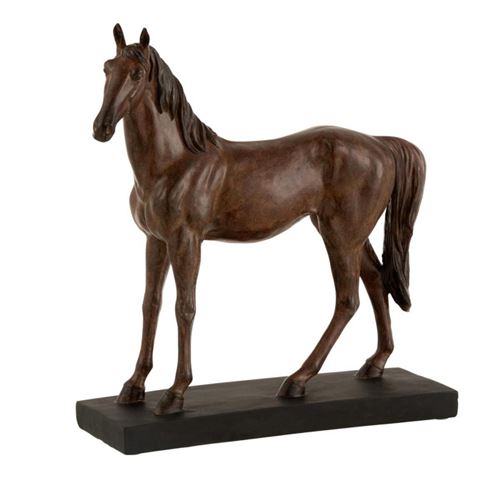 Non Communiqué Marron Statuette Déco "Cheval" 38Cm
