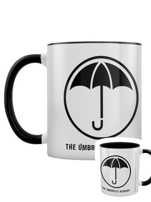 The Umbrella Academy Tasse Logo Intérieur de couleur noire blanc
