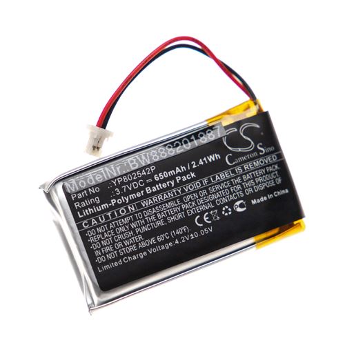 vhbw 1x Batterie remplacement pour Sena YP802542P pour casque audio, écouteurs sans fil (650mAh, 3,7V, Li-polymère)