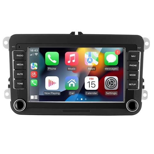 Gearelec Autoradio 7 Pouces pour VW Android 13 avec CarPlay Android Auto GPS Navigation WiFi Bluetooth RDS